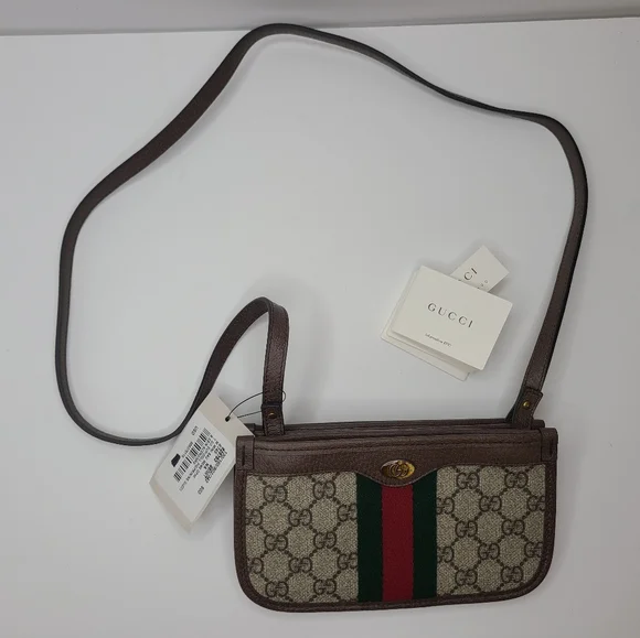 SOLD!!! Gucci Ophidia GG Supreme & Leather Mini Bag - Picture 2 of 12